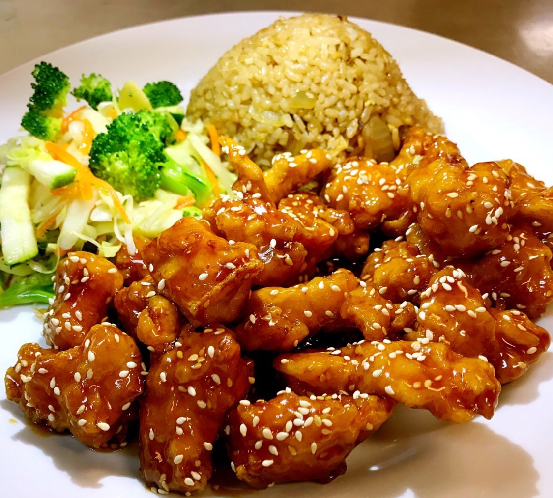 Sesame chicken hibachi